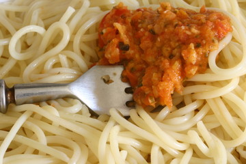Pasta and a sauce
