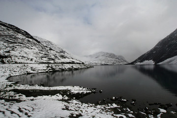 Mountain lake in Norway