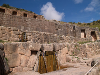 Tambomachay, water fountains from the ancient Incas, Cuzco, Peru