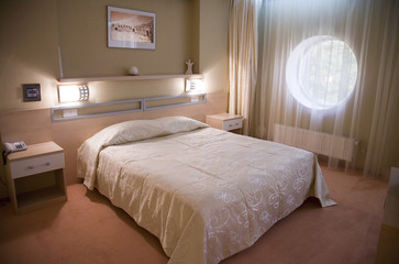 Interior of modern bedroom in sunlight 2  