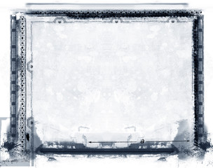 Grunge border and background