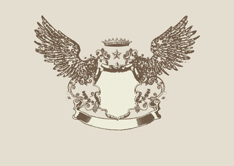 Obraz premium heraldic shield
