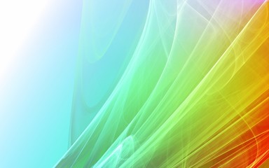Colorful 3D rendered fractal design (abstract background)