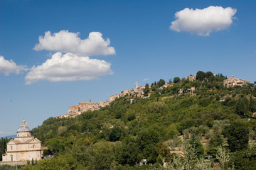 Naklejka premium montepulciano landscape