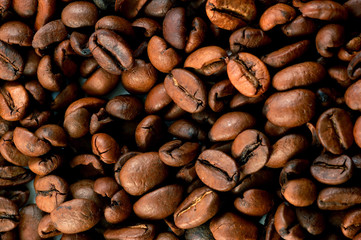 coffee beans texture.
