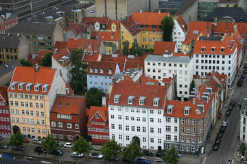 Fototapeta na wymiar Copenhagen, view from above