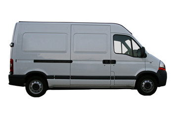 white cargo van
