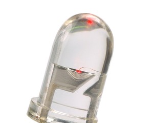 diode rouge allumée