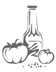 Ketchup and tomatoes