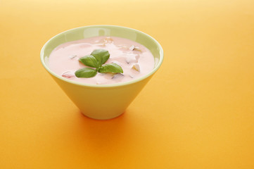 Fruits yoghurt