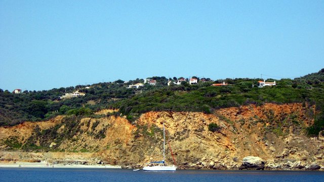 coastal landscape in skyathos island