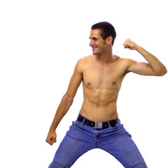 Fototapeta premium Teen punching