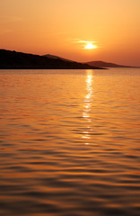 Sunset in National Park Kornati