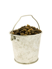 coffee bucket of beans