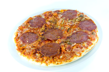 pizza-isolated on white