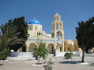Fototapeta na wymiar Saint Mary kościół. Santorini
