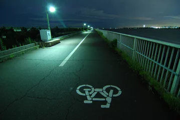 Fotobehang Fietsen bicycle road