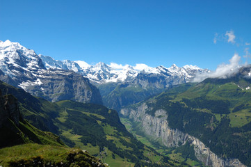 Fototapeta na wymiar Stoki Jungfrau