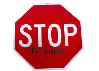 Stop Terrorism sign