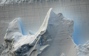 Blue reflections on iceberg