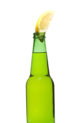 Green Bottle and Lemon
