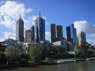 Fototapeta na wymiar Melbourne - Widok na / z widokiem