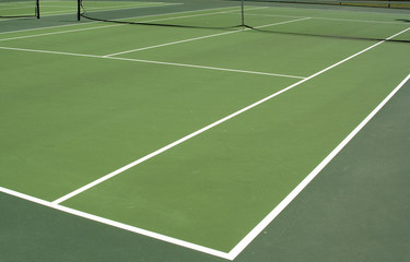 tennis court corner