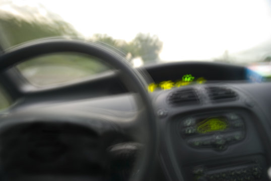 Blurry Vision from car
