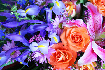 Bouquet of vibrant colors