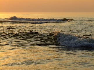 Naklejka premium Evening sea