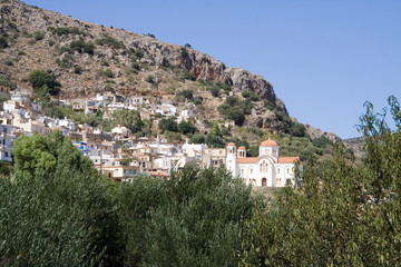 Fototapeta na wymiar małe greckie Cerkiew Kritsa, Kreta, Grecja