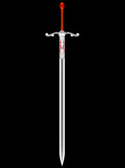 Steel sword of the knight