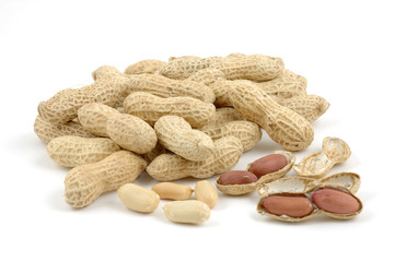 Pile of peanuts snack