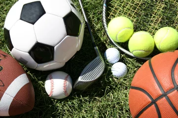 Abwaschbare Fototapete Ballsport Sportausrüstung