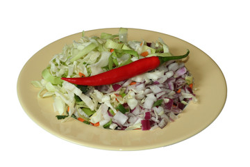 plate of vegetables
