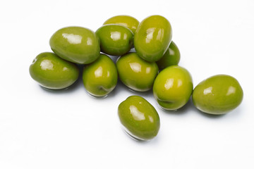 Fresh green olives