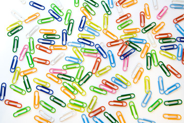 Multi-colored paperclips