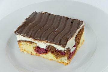 Donauwellen - Torte mit Dekoration 3