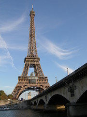 Plakat zwiedzanie France Eiffel
