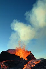 Papier Peint photo Lavable Volcan éruption volcanique