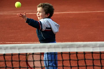Zelfklevend Fotobehang tennis boy © Snezana Skundric