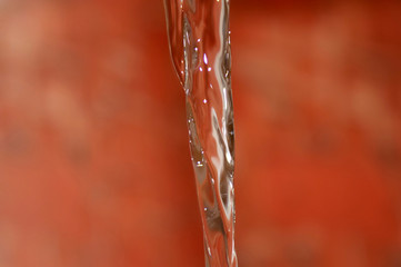 abstract water flow detail on colored background