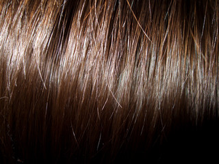 Childs hair. Close up.
