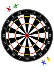 Darts and target