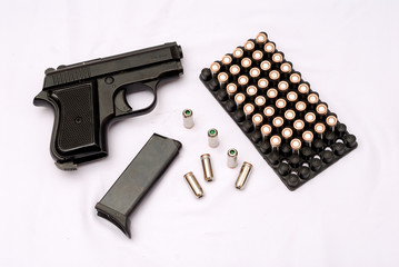 gun with cartridges