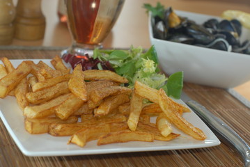 assiette de frites