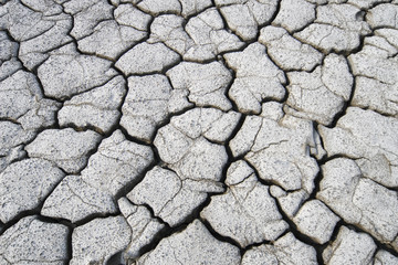 close up of scorched land