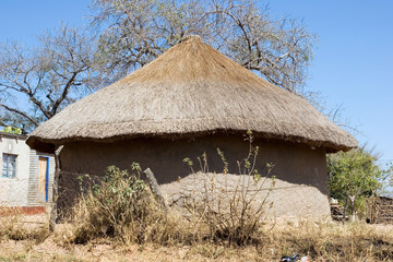 Fototapeta na wymiar typical hut in south africa