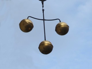 A Sign for a Traditional British Pawn Brokers.