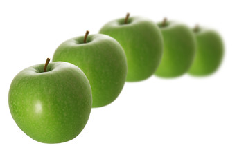 Apples isolated on white background